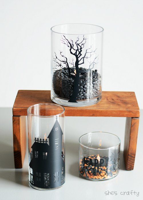 She's Crafty Halloween Candle Jars
